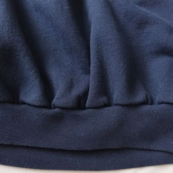 Women's Navy Blue Florida Butterflies Graphic Print Crew Neck Pullover Sweater - Picture 10 of 12